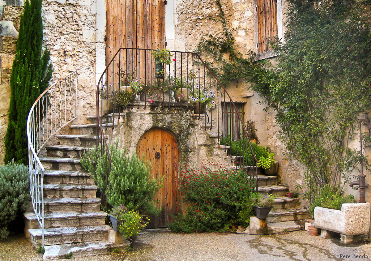 In village of Molleges in Provence, France